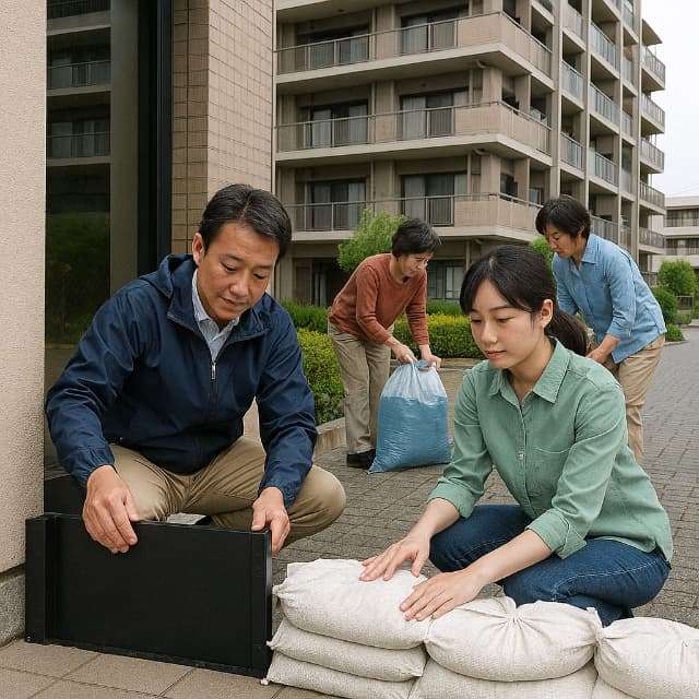マンションの水災害・浸水リスク対策マニュアル 住まいを守る防災グッズ・簡易土嚢袋・止水板・排水設備の選び方と使い方まで マンションの水災害・浸水リスク対策マニュアル 住まいを守る防災グッズ・簡易土嚢袋・止水板・排水設備の選び方と使い方まで